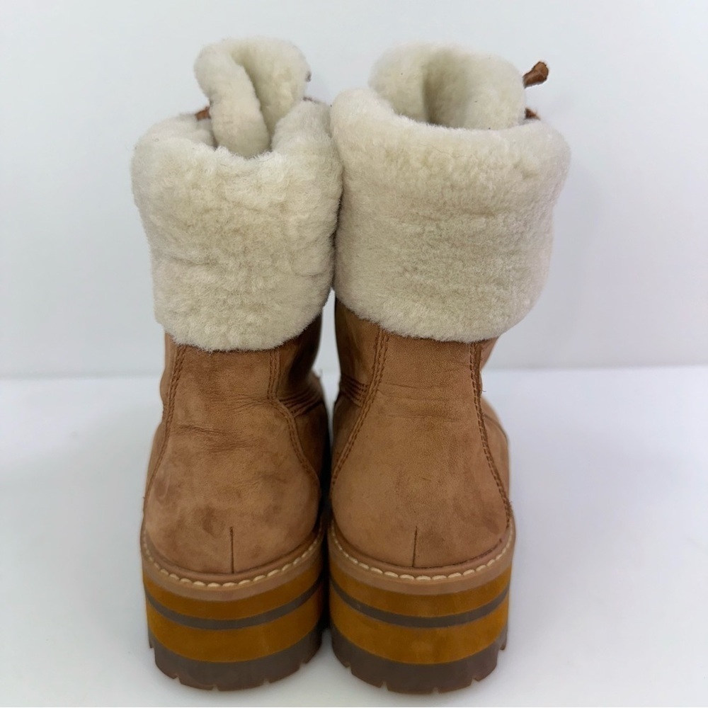 Timberland Women's Courmayeur Valley 6 A299J Brown Lace Up Combat Boots - Sz 5.5 - Picture 6 of 8